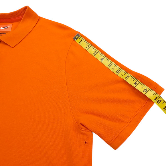 The Nike Polo Shirt Mens Large Orange Dri Fit Short Sleeve - Picture 12 of 12
